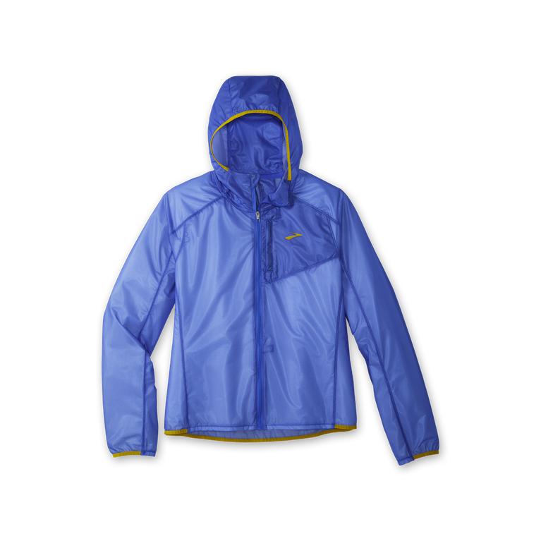 Brooks All Altitude Weatherproof Running Jackets - Women's - Bluetiful/Golden Hour (01952-TXSF)